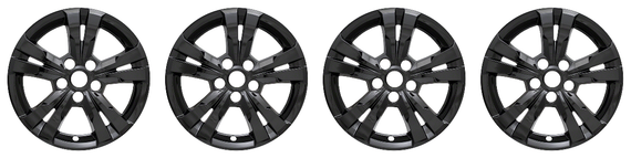 4x Upgrade Your Chevy Equinox Wheels | Gloss Black 17 Inch Wheel Skins Set Of 4