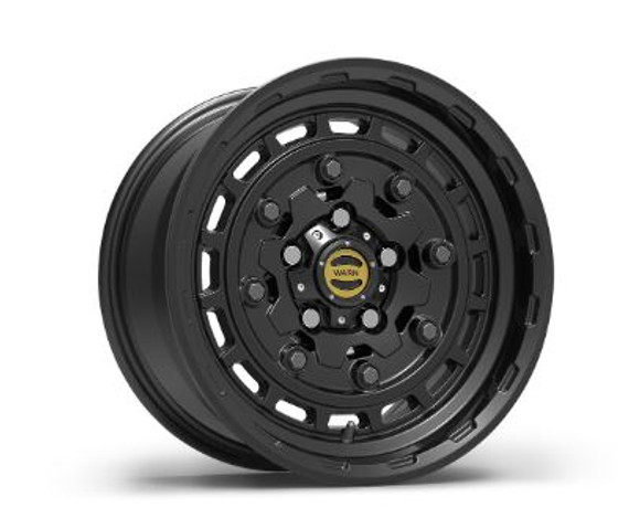 Warn 17x8.5 Wheel | Solid Aluminum Construction | Black Finish | Fits Multiple Jeep Models