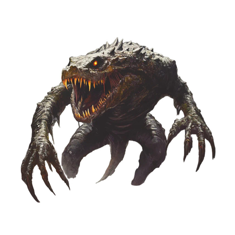 Demonic Myconid-Alligator Vinyl Car Decal Sticker – Waterproof & UV-Resistant 8"