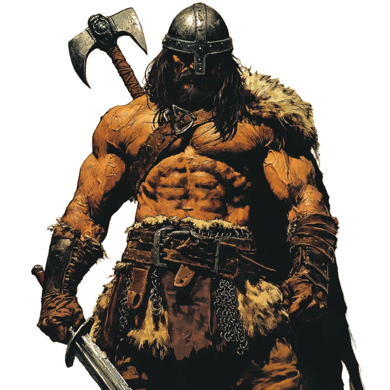 Barbarian Warrior V5 Vinyl Car Decal Sticker – Waterproof & UV-Resistant 8"