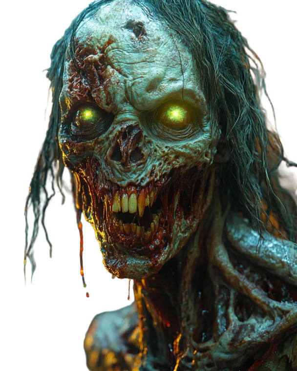 Grotesque Zombie Stormtrooper Vinyl Car Decal Sticker – Waterproof & UV-Resistant 8"