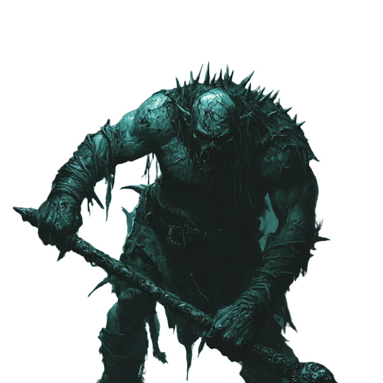 Zombie Ogre Warrior Vinyl Car Decal Sticker – Waterproof & UV-Resistant 8"