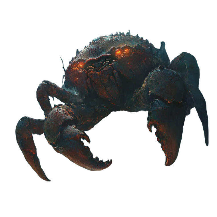 Crab God Vinyl Car Decal Sticker – Waterproof & UV-Resistant 8"