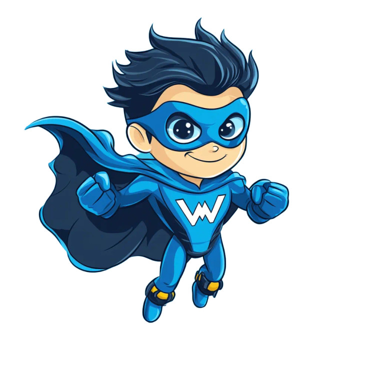 Water Superhero Logo Vinyl Car Decal Sticker – Waterproof & UV-Resistant 8"