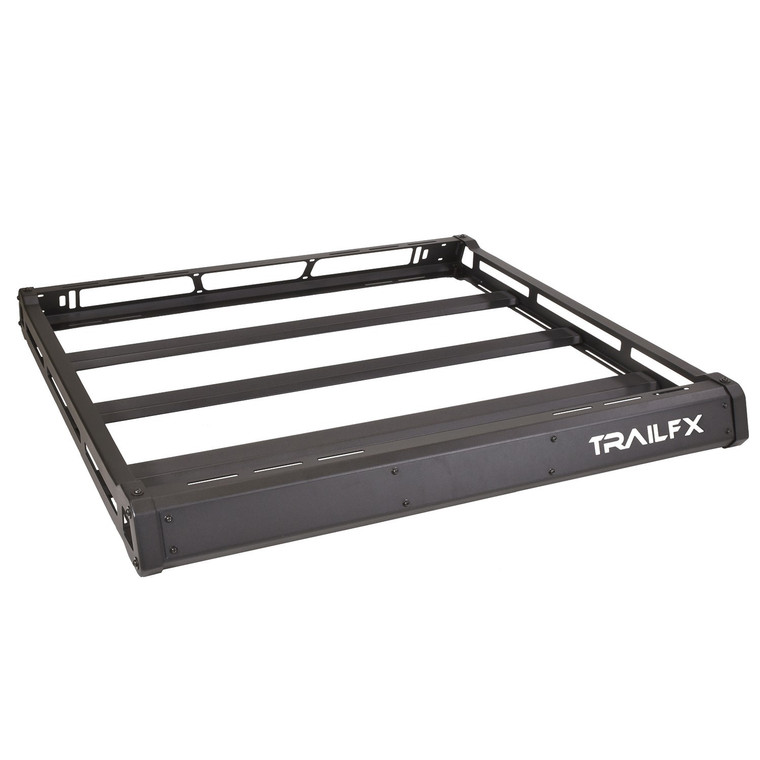 Top Performance Jeep Roof Rack | TrailFX Roof Mount Basket Rack | Fits 2018-2023 Models | 150lb Capacity | Lightweight Aluminum | No-Drill Installation