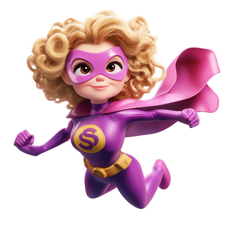 Superhero Blonde Woman Vinyl Car Decal Sticker – Waterproof & UV-Resistant 8"