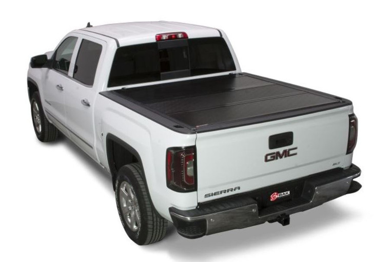 BAKFlip G2 Hard Panel Fold-Up Tonneau Cover | Lockable Tailgate Handle | Foldable | Aluminum | Black