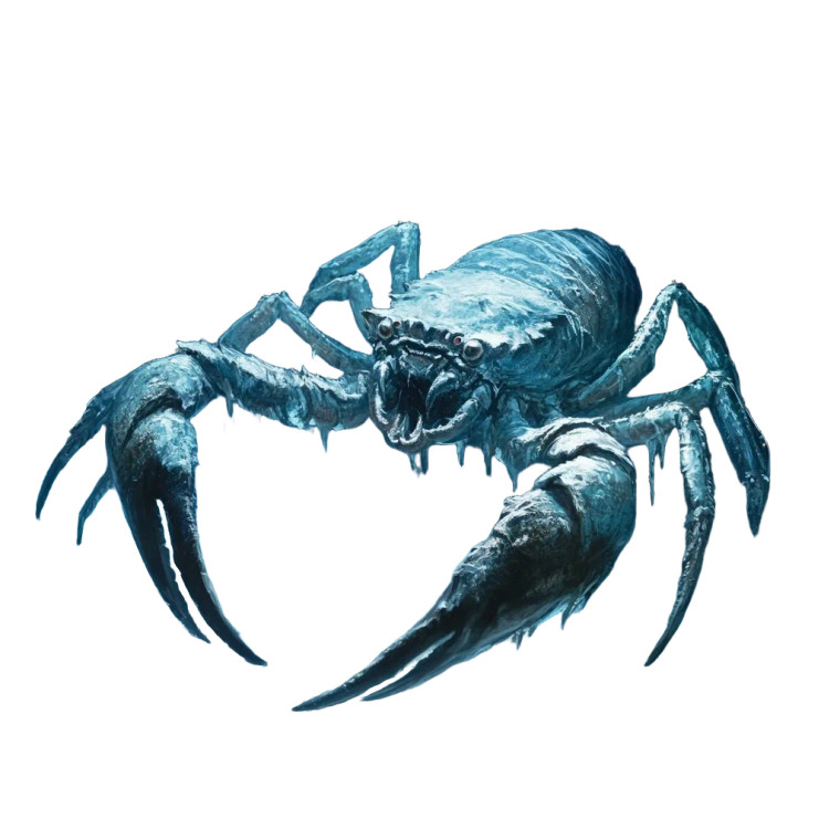 Giant Ice Crab Vinyl Car Decal Sticker – Waterproof & UV-Resistant 8"