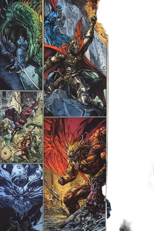 Fantasy Knight Battle Vinyl Car Decal Sticker – Waterproof & UV-Resistant 8"