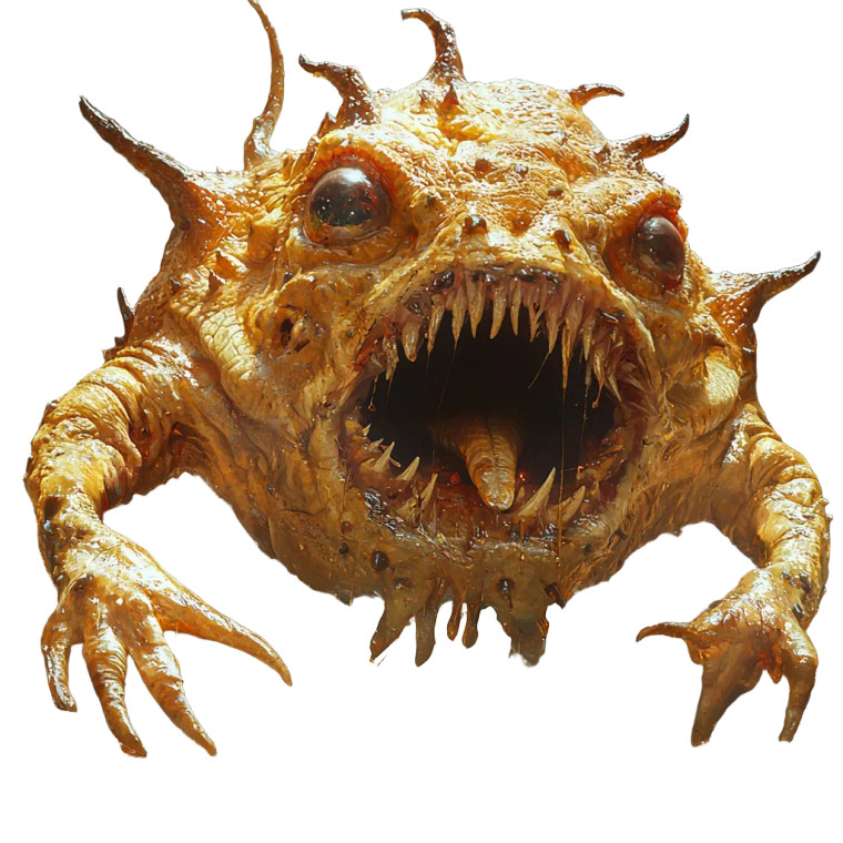 Amphibious Otyugh Vinyl Car Decal Sticker – Waterproof & UV-Resistant 8"