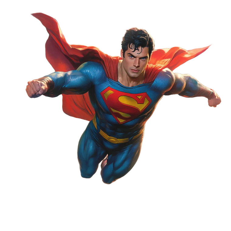 Superman Flying V6 Vinyl Car Decal Sticker – Waterproof & UV-Resistant 8"