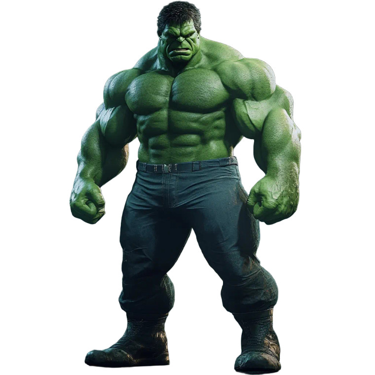 Green Hulk Vinyl Car Decal Sticker – Waterproof & UV-Resistant 8"