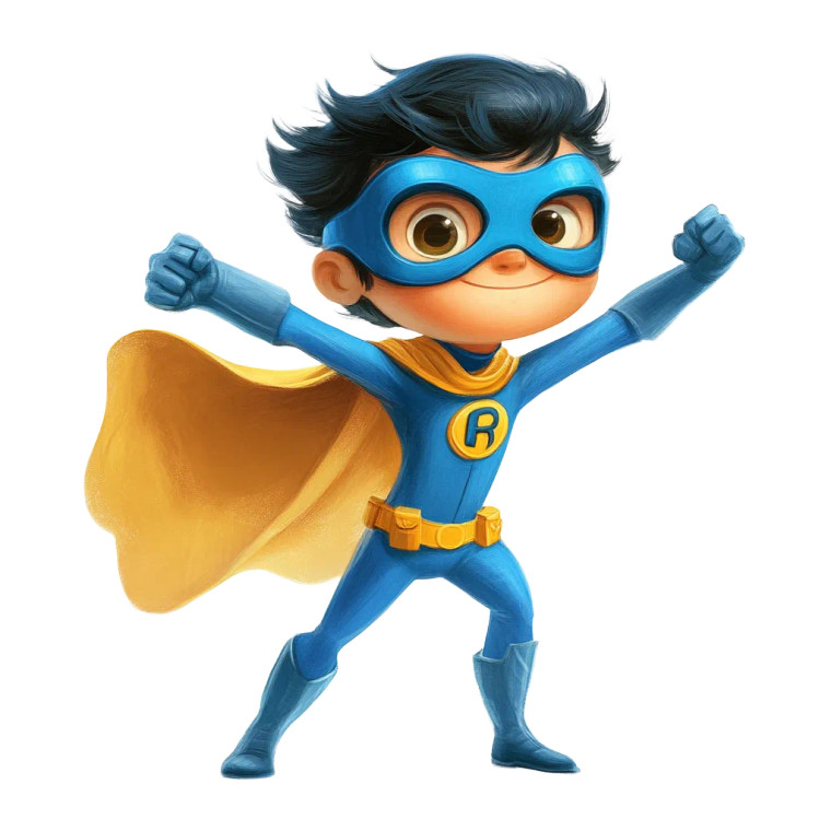 Child Superhero Vinyl Car Decal Sticker – Waterproof & UV-Resistant 8"