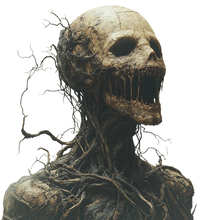 Grotesque Humanoid Agony Vinyl Car Decal Sticker – Waterproof & UV-Resistant 8"