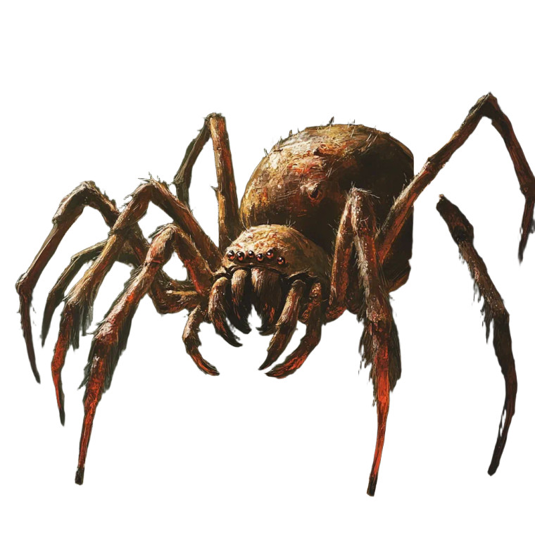 Big Spider Portrait Vinyl Car Decal Sticker – Waterproof & UV-Resistant 8"