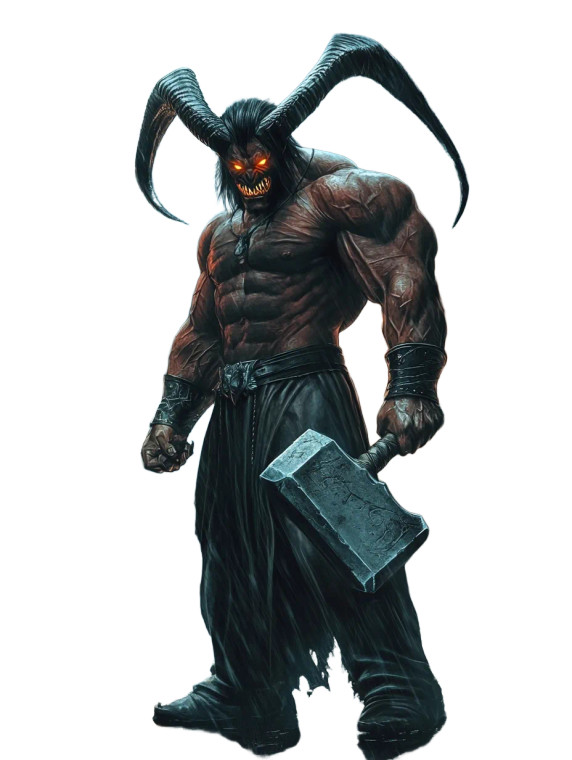 Red Demon Warrior V2 Vinyl Car Decal Sticker – Waterproof & UV-Resistant 8"