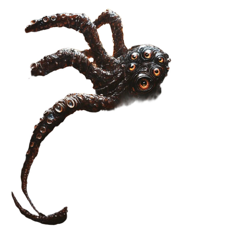 Centipede Horror Creature Vinyl Car Decal Sticker – Waterproof & UV-Resistant 8"