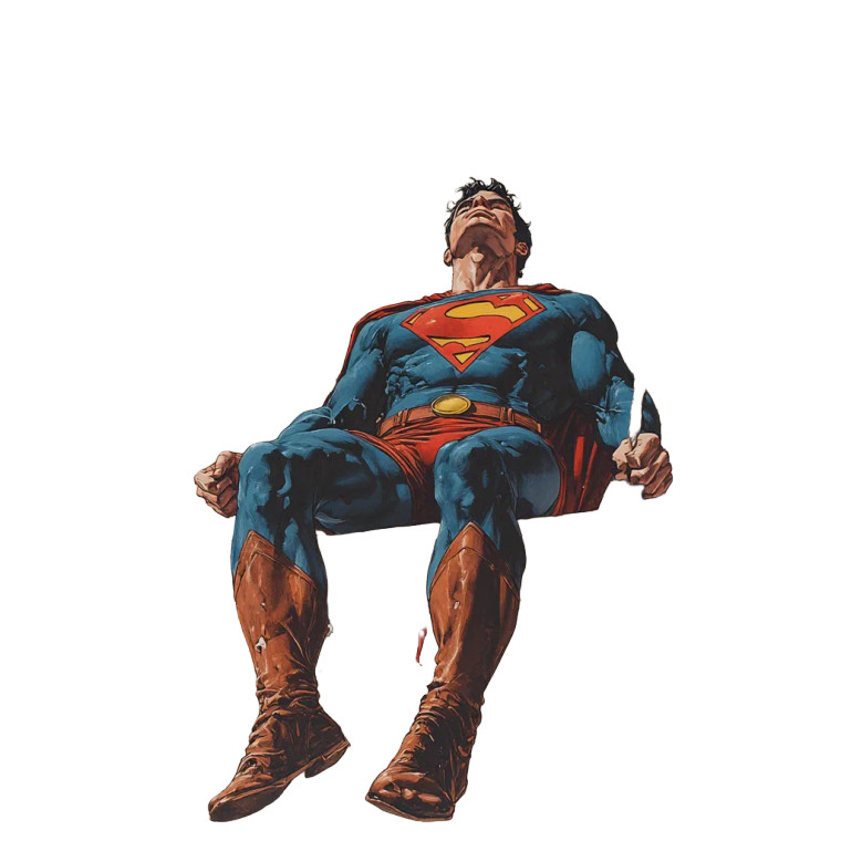 Superman On Swing Vinyl Car Decal Sticker – Waterproof & UV-Resistant 8"