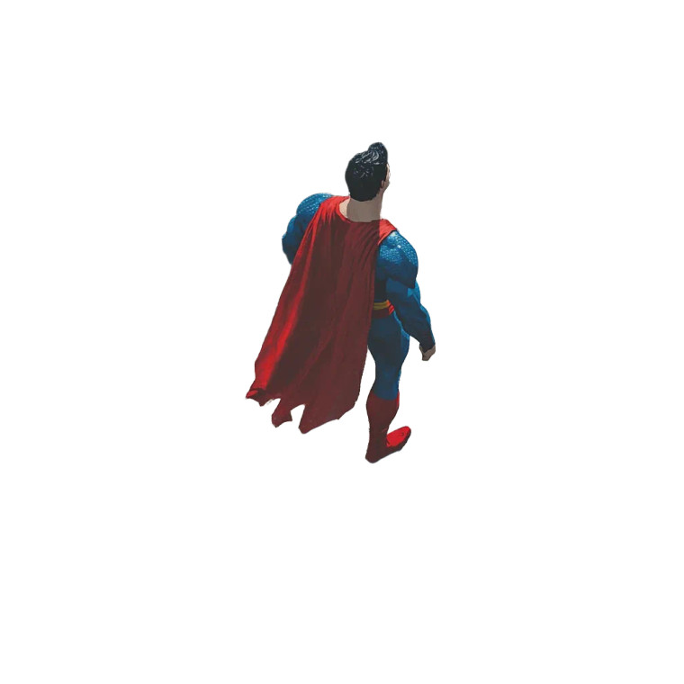 Superman On Rooftop Vinyl Car Decal Sticker – Waterproof & UV-Resistant 8"