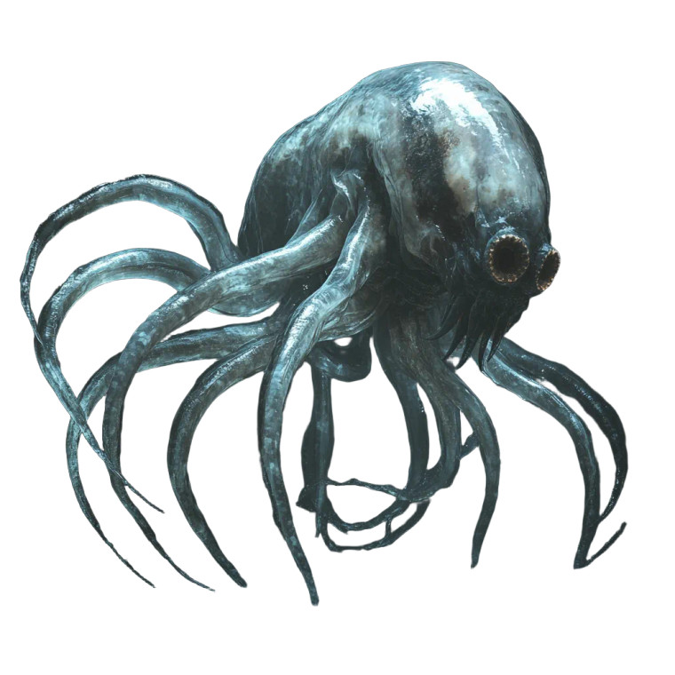 Translucent Mutated Kraken Vinyl Car Decal Sticker – Waterproof & UV-Resistant 8"