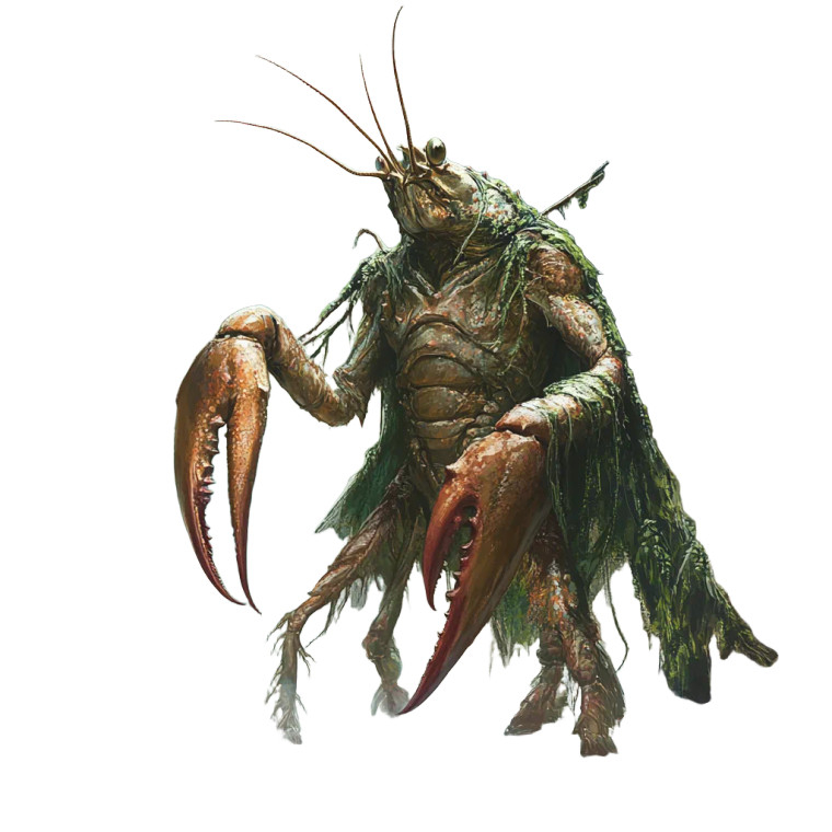 Adventurous Crayfish Man Vinyl Car Decal Sticker – Waterproof & UV-Resistant 8"