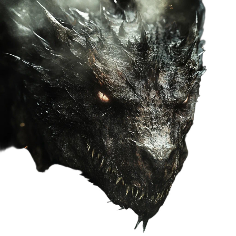 Evil Black Dragon Vinyl Car Decal Sticker – Waterproof & UV-Resistant 8"