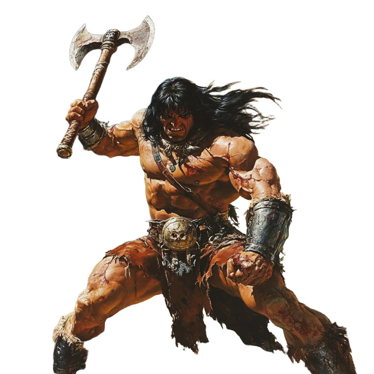 Barbarian Warrior V8 Vinyl Car Decal Sticker – Waterproof & UV-Resistant 8"