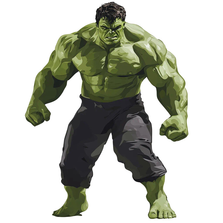 Hulk Vector Art Vinyl Car Decal Sticker – Waterproof & UV-Resistant 8"