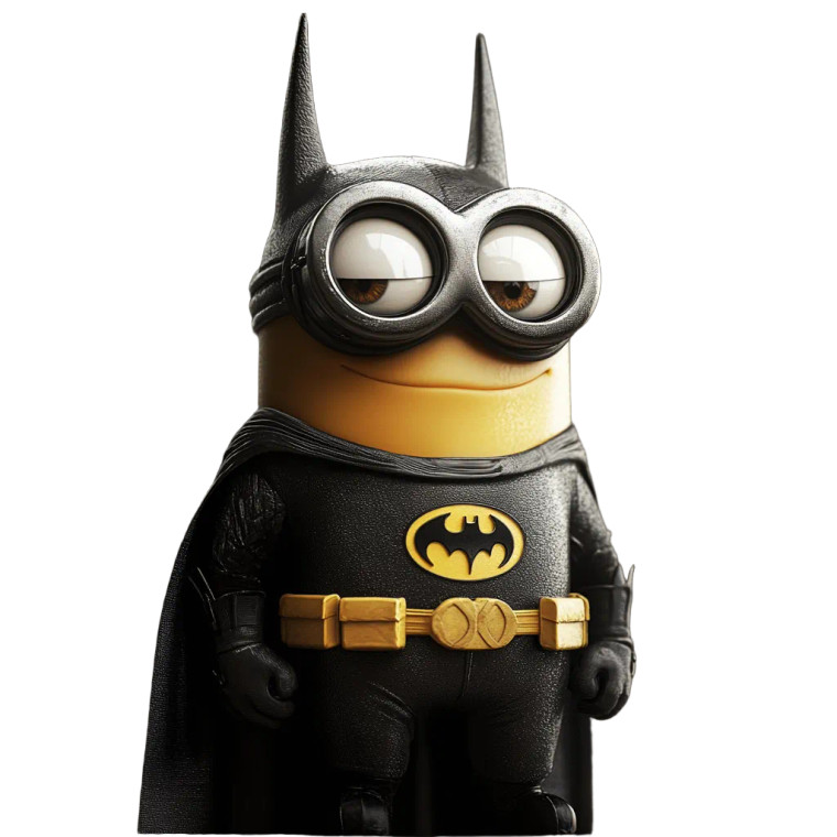 Minion As Batman Vinyl Car Decal Sticker – Waterproof & UV-Resistant 8"