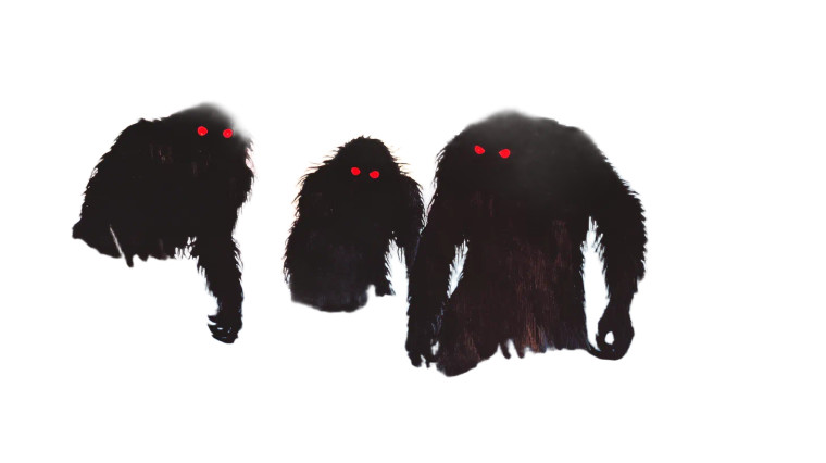 Bigfoot Forest Silhouettes Vinyl Car Decal Sticker – Waterproof & UV-Resistant 8"