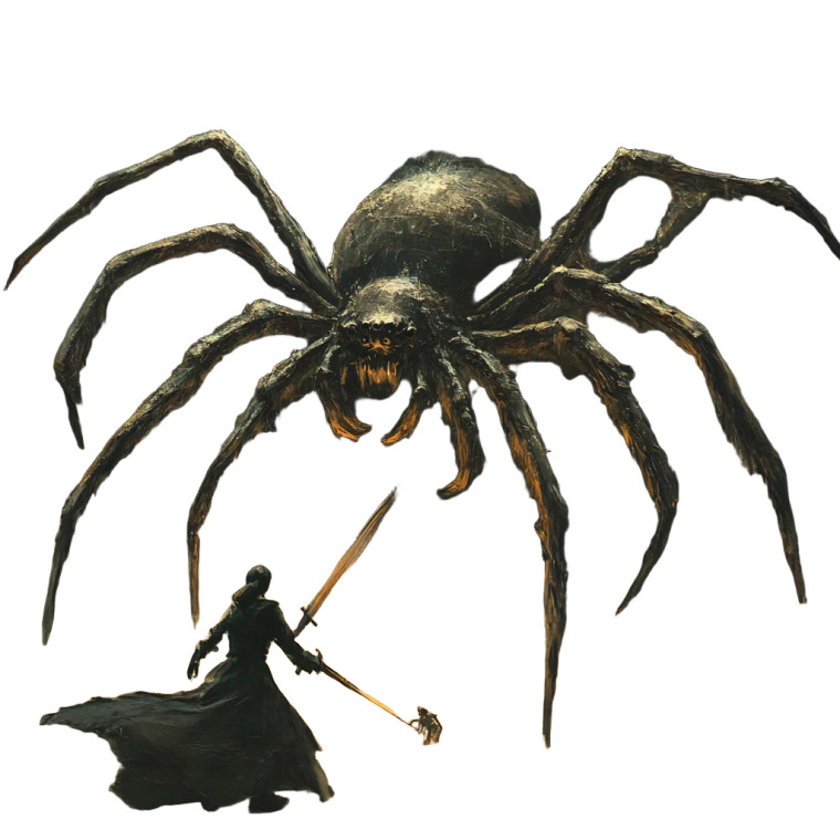 Tomb Spider Battle Vinyl Car Decal Sticker – Waterproof & UV-Resistant 8"