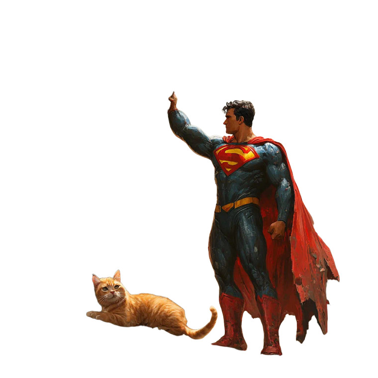 Superman Saves Vinyl Car Decal Sticker – Waterproof & UV-Resistant 8"