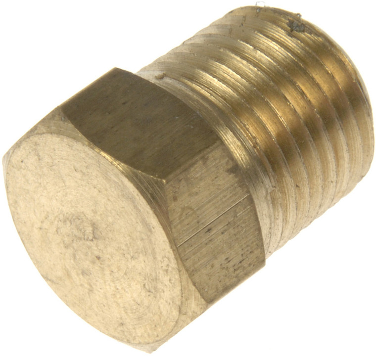 Dorman 1/2 Inch Gold Brass Plug Cap | Industrial Grade, Easy Installation, Lifetime Warranty