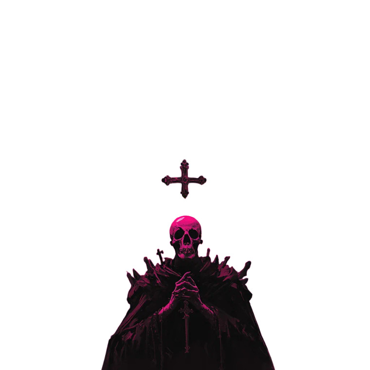 Dark Cathedral Guardians Vinyl Car Decal Sticker – Waterproof & UV-Resistant 8"