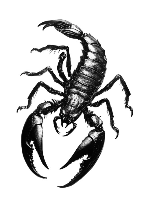 Black Scorpion Tattoo Vinyl Car Decal Sticker – Waterproof & UV-Resistant 8"