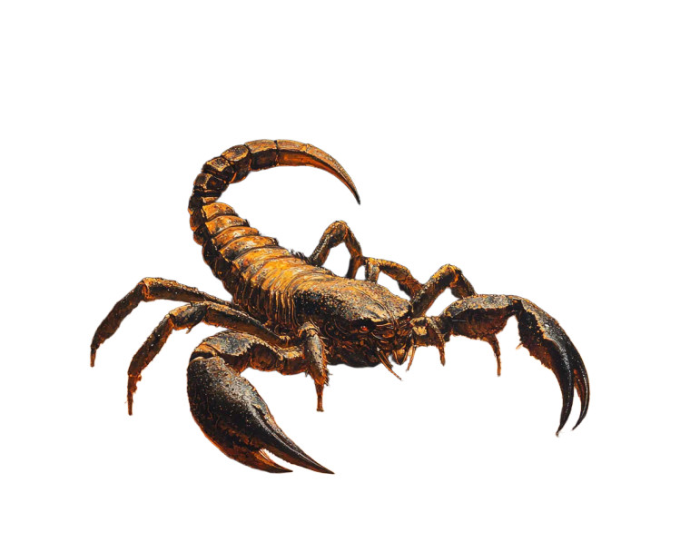 Mystical Scorpion Illustration Vinyl Car Decal Sticker – Waterproof & UV-Resistant 8"