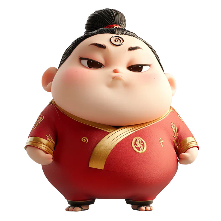 Chubby Animated Boy Vinyl Car Decal Sticker – Waterproof & UV-Resistant 8"