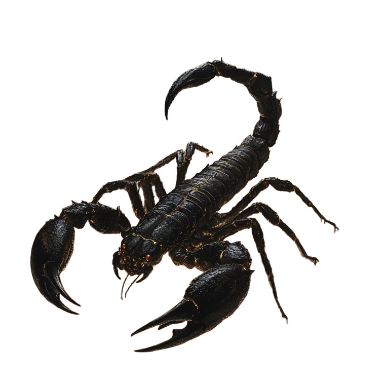 Stormy Scorpion Vinyl Car Decal Sticker – Waterproof & UV-Resistant 8"