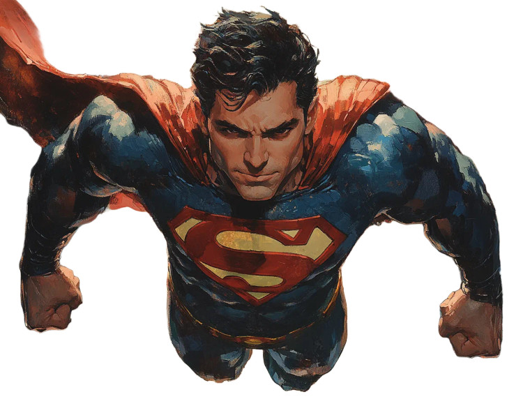 Epic Superman Art Vinyl Car Decal Sticker – Waterproof & UV-Resistant 8"