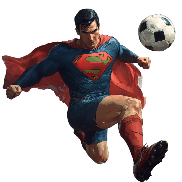 Superman Football Vinyl Car Decal Sticker – Waterproof & UV-Resistant 8"