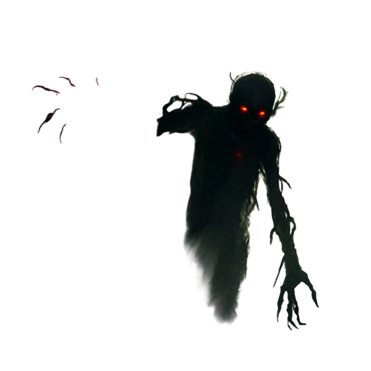 Eerie Shadow Figure Vinyl Car Decal Sticker – Waterproof & UV-Resistant 8"