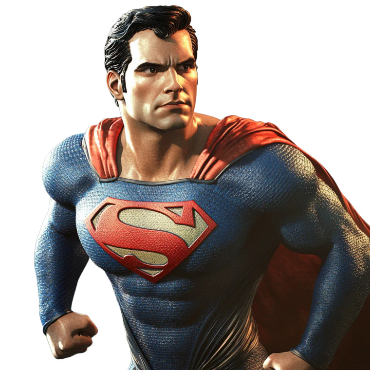 3D Pixar Superman V2 Vinyl Car Decal Sticker – Waterproof & UV-Resistant 8"