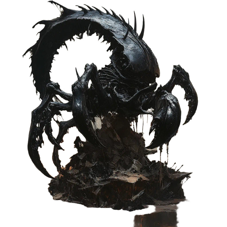 Giger'S Black Scorpion Vinyl Car Decal Sticker – Waterproof & UV-Resistant 8"