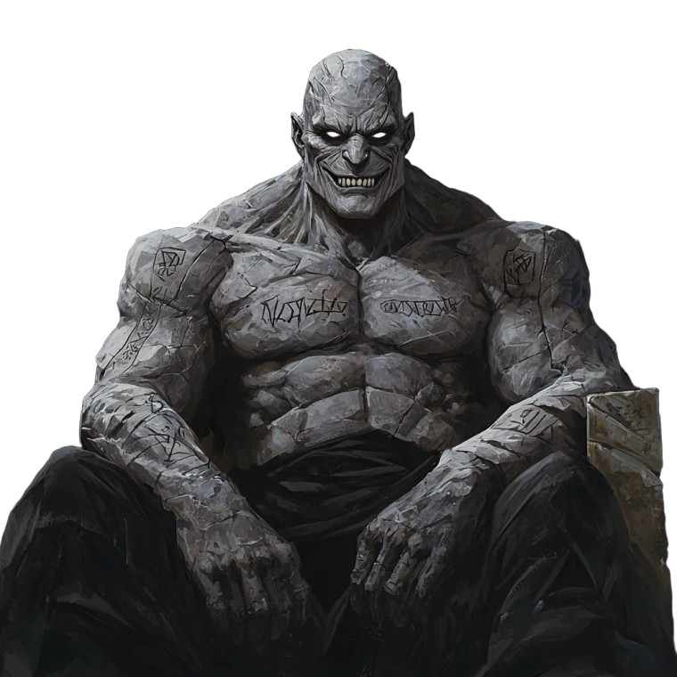 Stone Giant King Vinyl Car Decal Sticker – Waterproof & UV-Resistant 8"