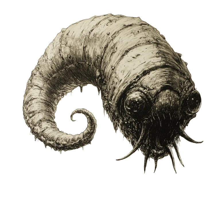 Worm Transformation Vinyl Car Decal Sticker – Waterproof & UV-Resistant 8"