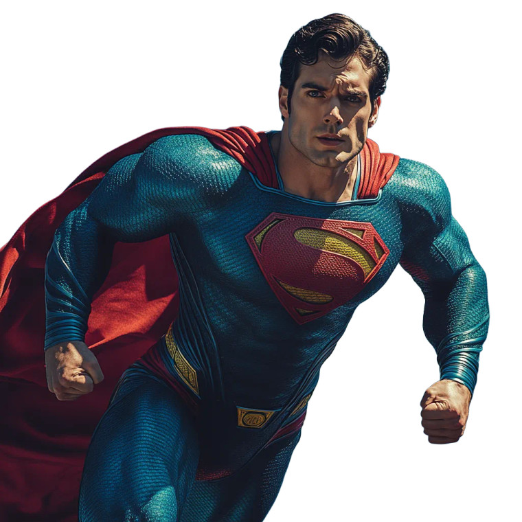 Superman Comic Vinyl Car Decal Sticker – Waterproof & UV-Resistant 8"