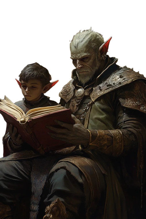 Elf Scholar Teaching Vinyl Car Decal Sticker – Waterproof & UV-Resistant 8"