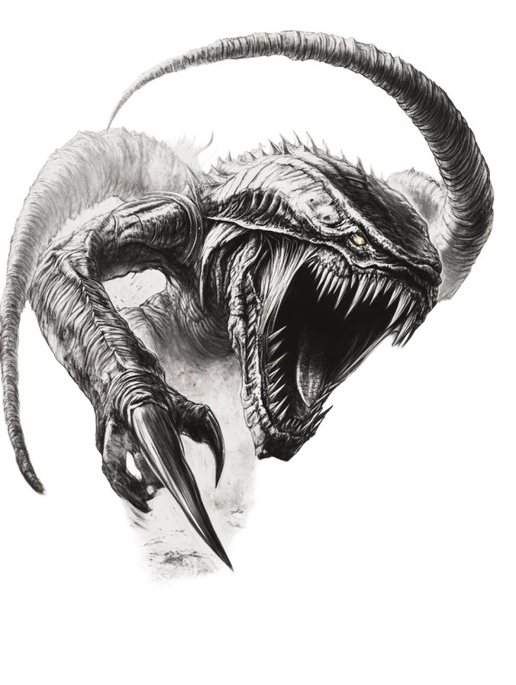 Tyranid Trygon Vinyl Car Decal Sticker – Waterproof & UV-Resistant 8"