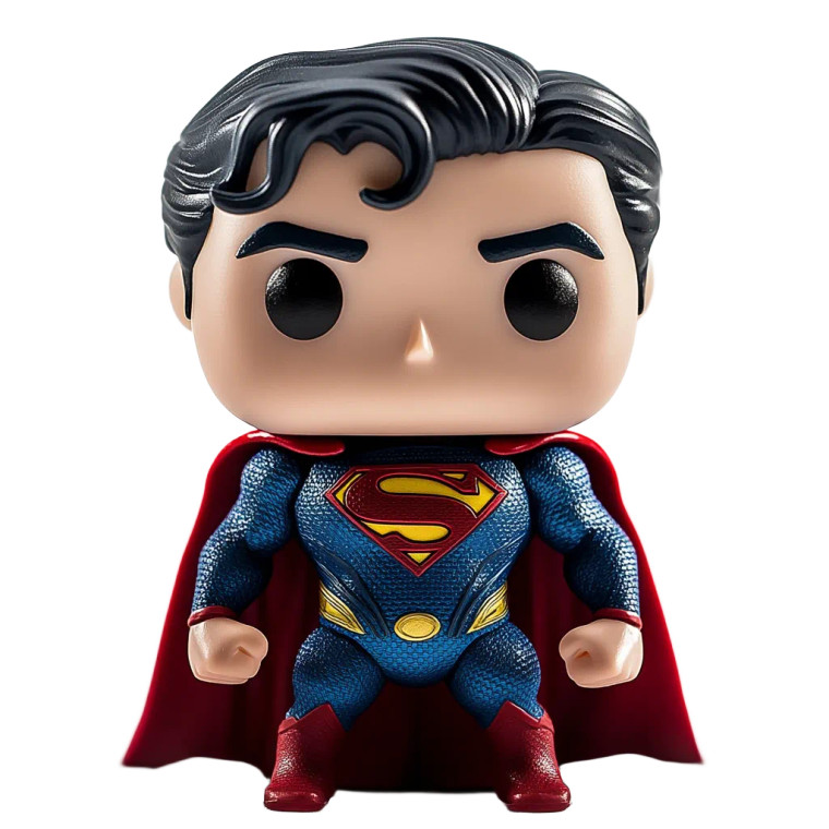Superman Funko Pop Vinyl Car Decal Sticker – Waterproof & UV-Resistant 8"
