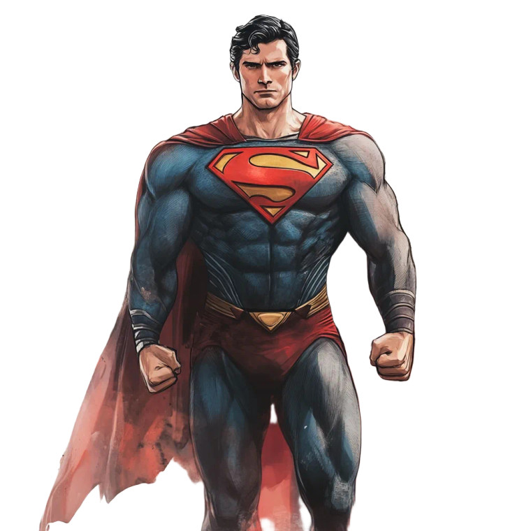 Super Man V4 Vinyl Car Decal Sticker – Waterproof & UV-Resistant 8"